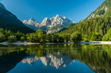 Naklejka na ściany i meble Jasna lake, Kranjska gora, Slovenia