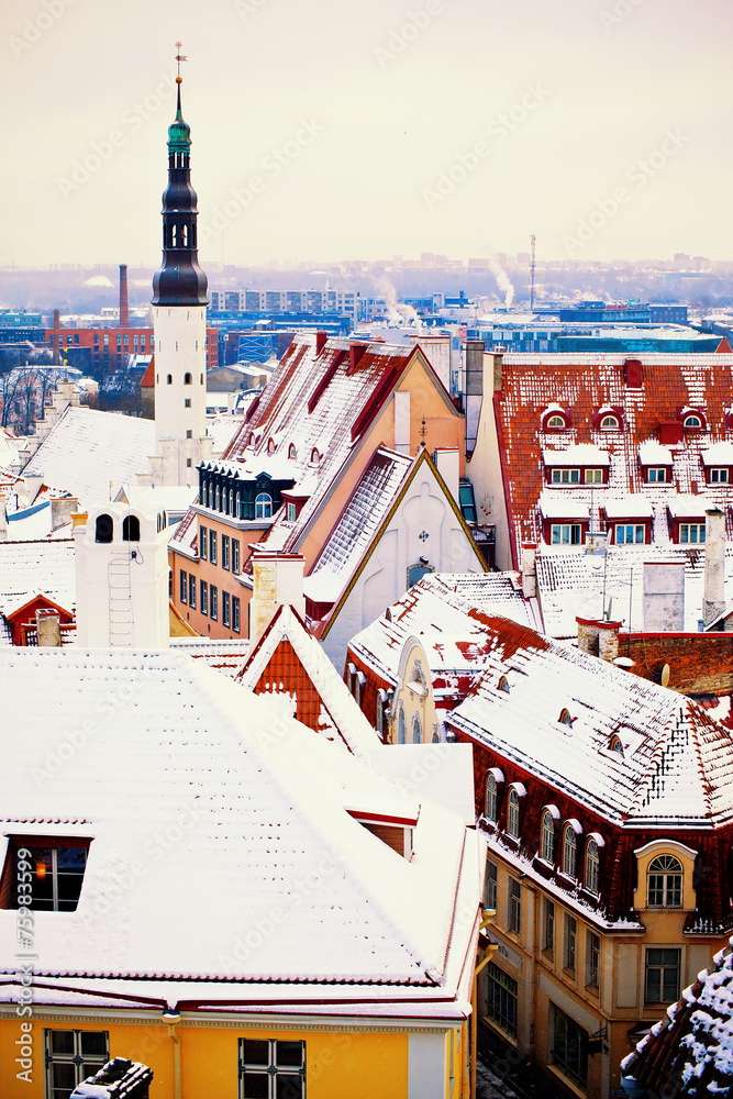 Poster winter tallinn