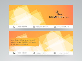 Website header or banner set for business.