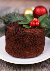 Fototapeta na wymiar Delicious chocolate cake