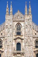 Fototapeta premium Close view of Cathedral Duomo, Milan, Italy