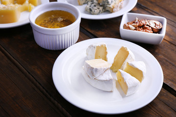 Various types of cheese