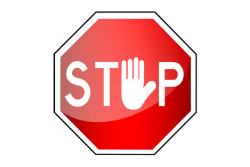 Simple vector Sign - Stop