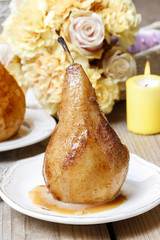 Pear with caramel