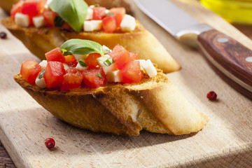 Delicious bruschetta