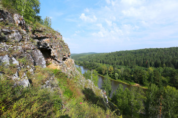 rocks and pines of the Urals