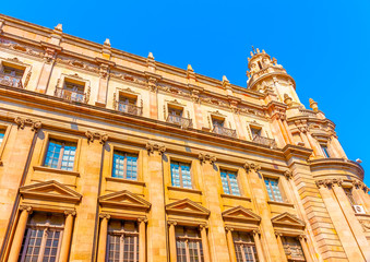 Fototapeta na wymiar historic beautiful building in the center of Barcelona in Spain