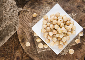 Portion of Macadamia nuts