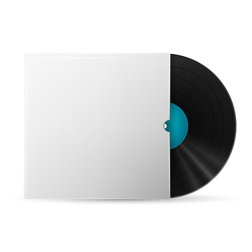 vinyl record in a paper case