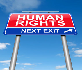 Human rights concept.