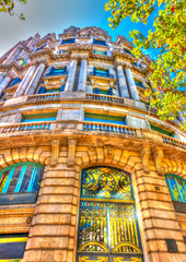 old building at the center of Barcelona in Spain. HDR