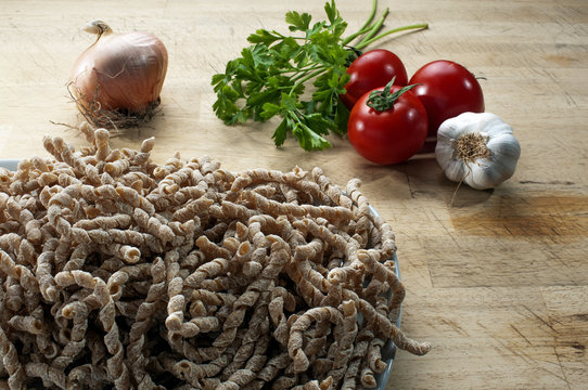 Busiate italian pasta