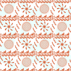 Seamless pattern in Maya style