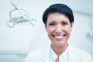 Close up portrait of female dentist