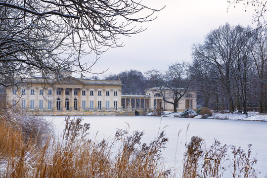 Lazienki palace in Warsaw, Poland