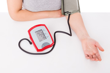 Pressure measurement. With heart disease.