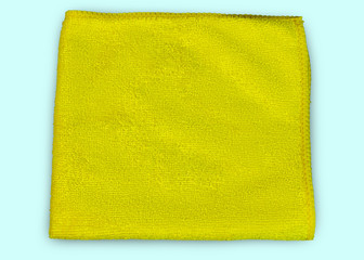 Fototapeta na wymiar microfiber cloth yellow