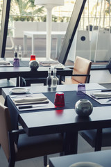 empty modern restaurant