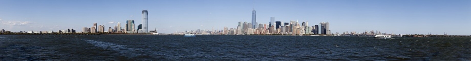 Panorama New York City, Jersey City, Brooklyn and Governors Isla