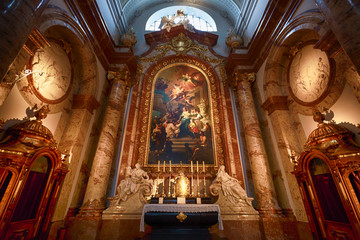 Interior of St. Charles' Church