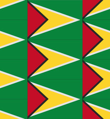 Guyana flag texture vector
