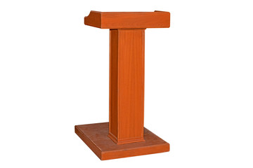 Wooden Podium.