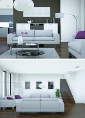 modernes Loft Interieur Design