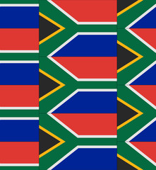 South Africa flag texture vector
