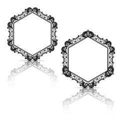 silhouette carved frame for picture or photo