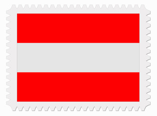 Austria flag stamp