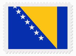 Bosnia and Herzegovina flag stamp