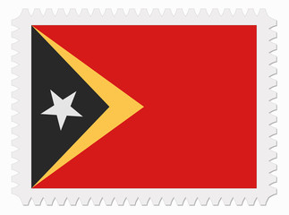 East Timor flag stamp
