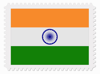 India flag stamp