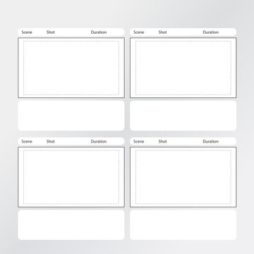 storyboard template x4 square