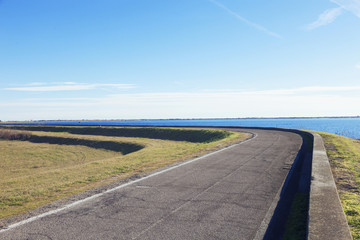 Countryside of the delta del po, italy