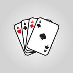 The Ace icon. Playing Card Suit symbol
