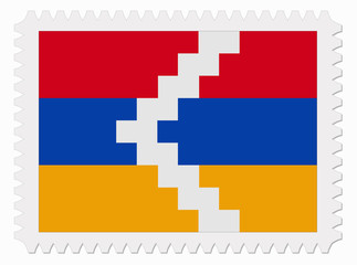 Nagorno Karabakh Republic flag stamp