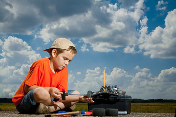 Repair the radio control car