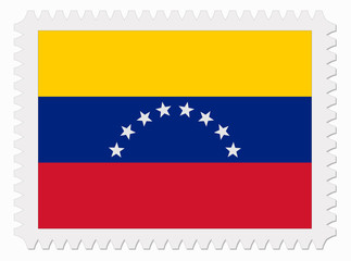 Venezuela flag stamp
