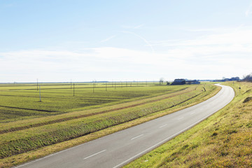 Countryside of the delta del po, italy