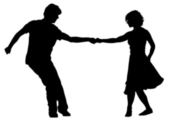 Man and women in dance