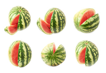 Watermelon fruit isolated