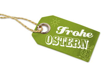 Anhänger mit Frohe Ostern