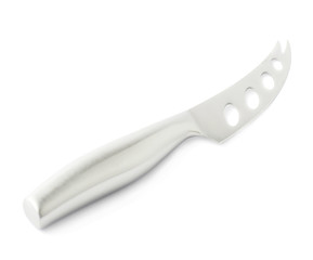 Steel kitchen cheese knife isolated