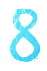 Hand drawn with oil paint digit
