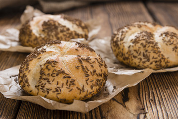 Rustic Rolls with Caraway