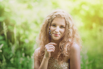 Portrait of an attractive young woman