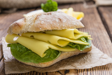 Fresh made Sandwich (with Cheese)