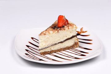 Чизкейк с шоколадной прослойкой