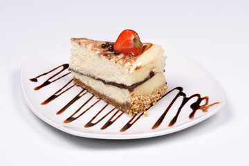 Чизкейк с шоколадной прослойкой